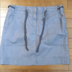LOFT grey utility mini skirt